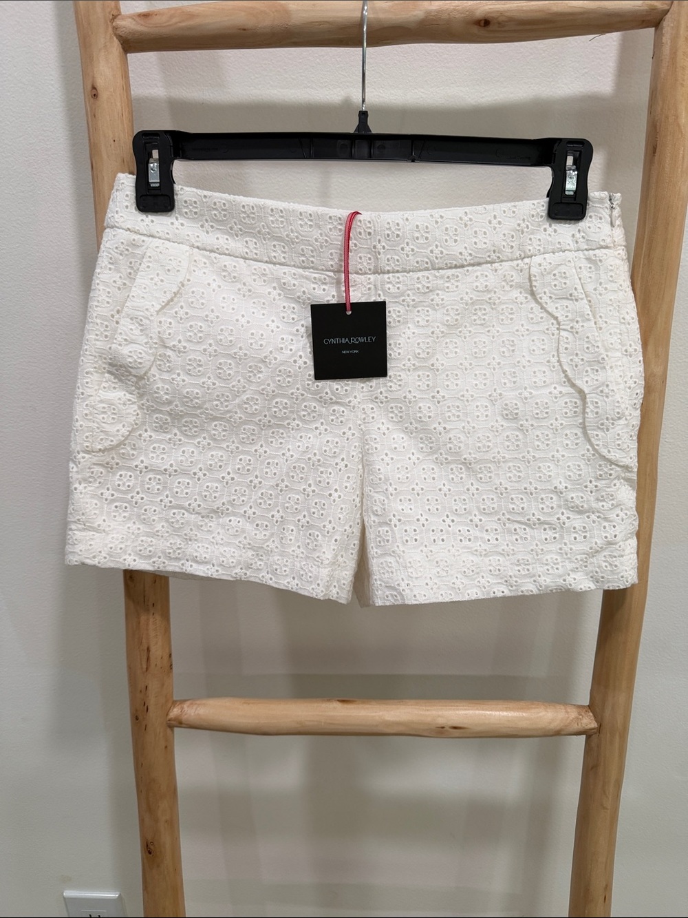 Cynthia Rowley White Eyelet Shorts